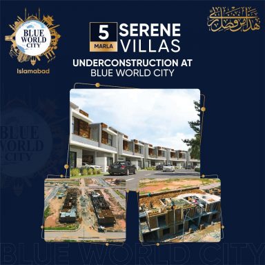 5 Marla Serene Villas under-construction