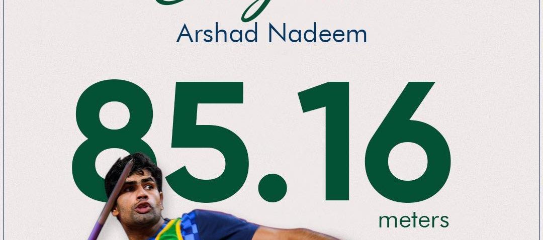 Best of Luck for the finals Arshad Nadeem