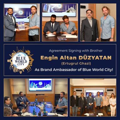 Engin Altan Duzyatan aka Ertugrul Ghazi has joined Blue World City as Brand Ambassador