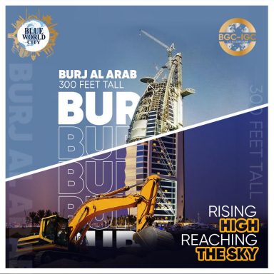 Replica of Burj Al Arab Under-construction at Blue World City